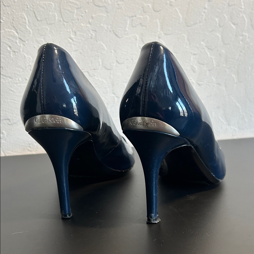 Calvin Klein Navy Gayle Stilleto Pointed-Toe Heels - Women - Picture 4 of 10